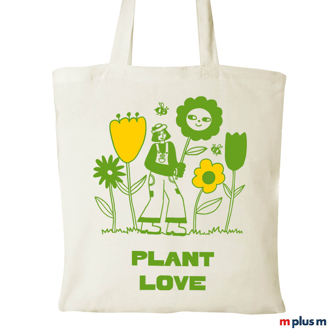 Schön und nachhaltig: Stofftasche Bengt 180 aus schwerer Baumwolle mit Motiv bedrucken. Express Werbeartikel!