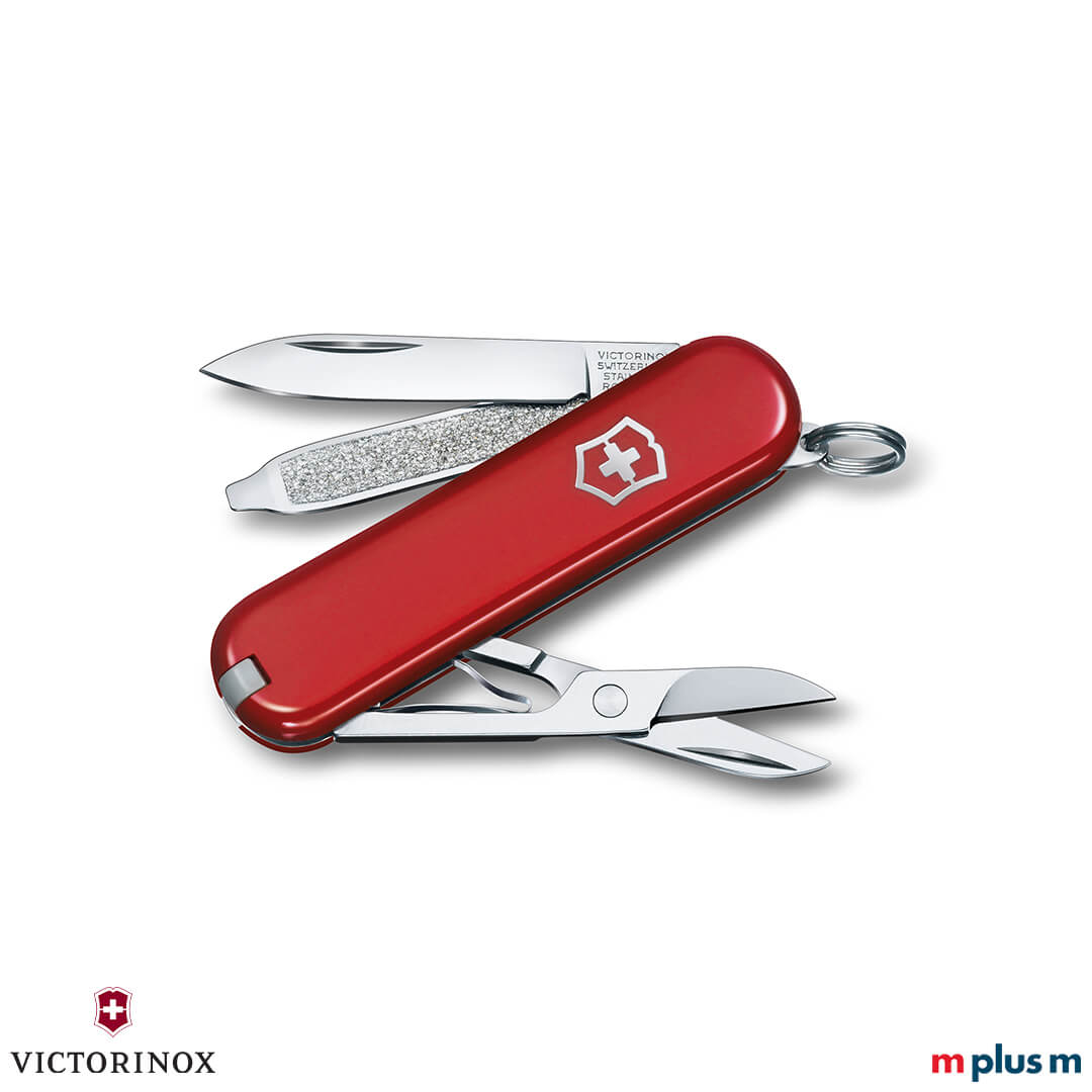 Kleines Schweizer Taschenmesser 'Classic SD Colors' in Rot als Werbeartikel
