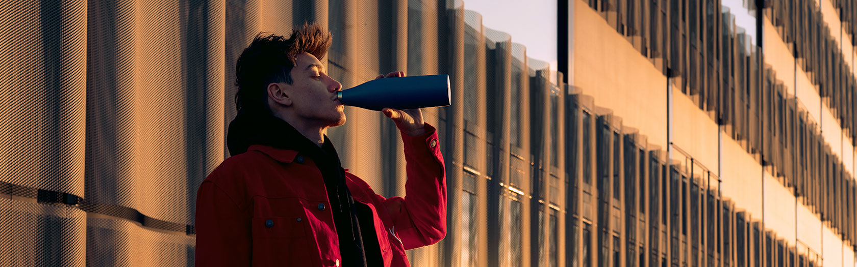 'Meridian 0,5l' SIGG Edelstahl Thermosflasche - Banner 