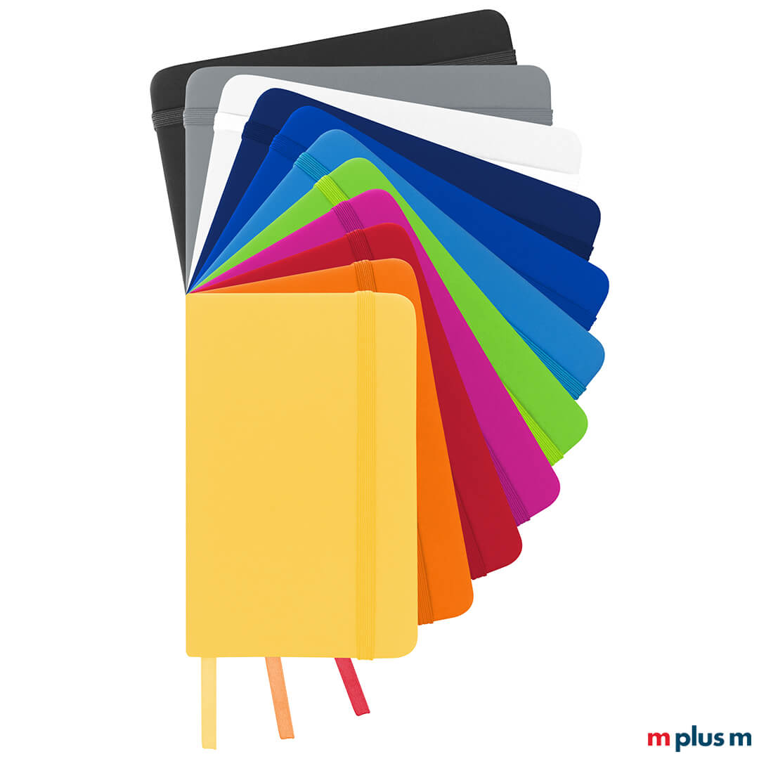 Inspiration A6 Hardcover Notizbuch in verschiedenen Farben als preiswerter nachhaltiger Werbeartikel