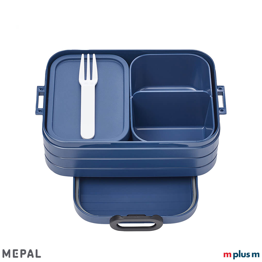Dose mit verschiedenen Fächern in blau von Mepal