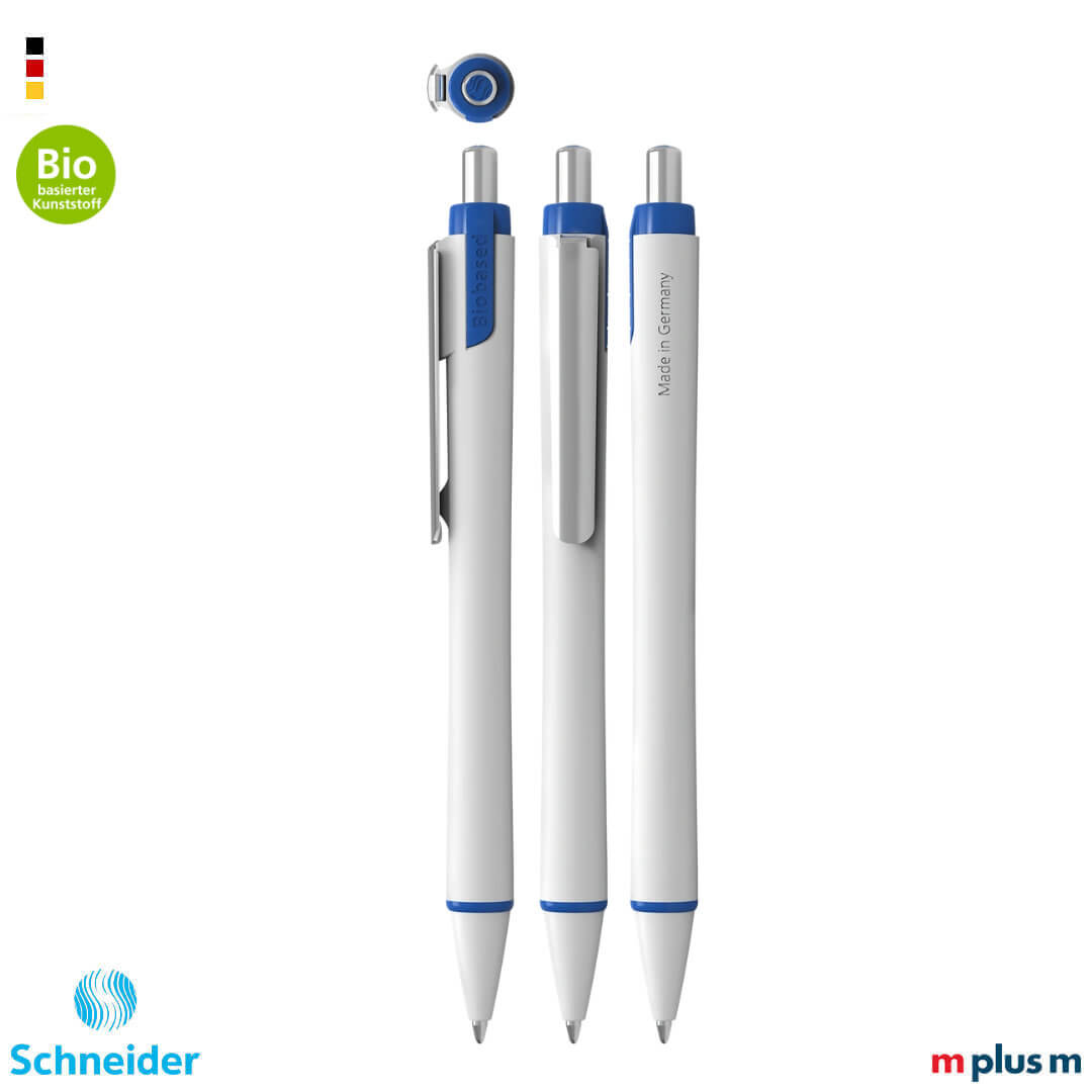 Schneider Xite Promo Kugelschreiber in Blau mit Logo bedrucken