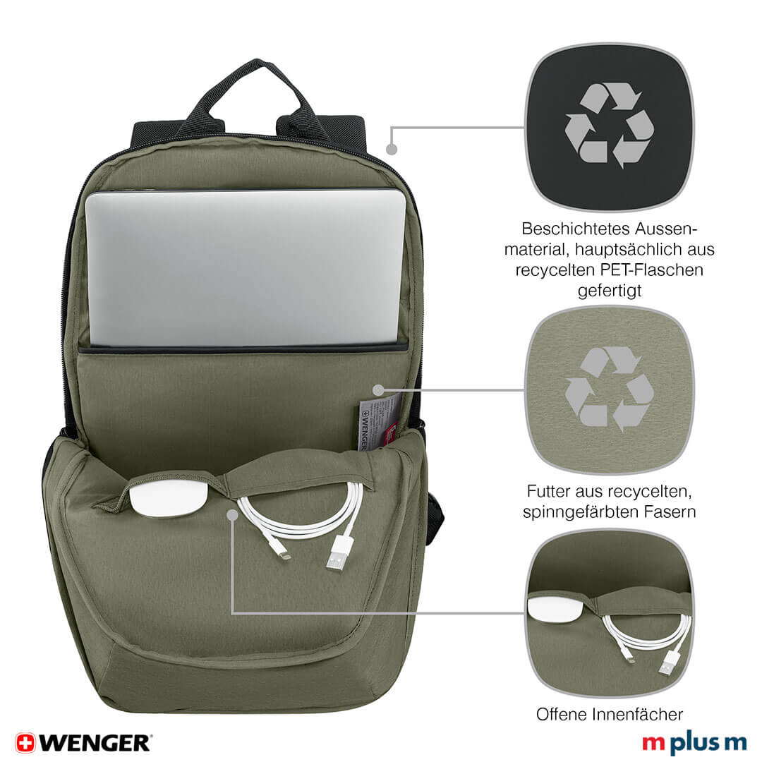 Viele praktische Features: Wenger UrbanOne Light Backpack