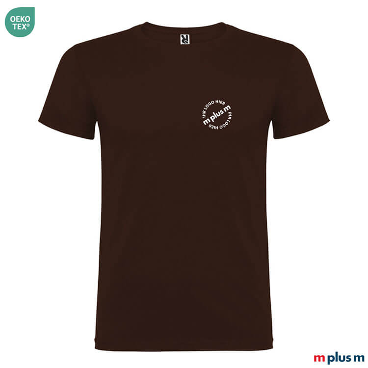 Roly T-Shirt in Schokoladenbraun – OEKO-TEX® Qualität, ideal für Logodruck, EXPRESS Lieferung