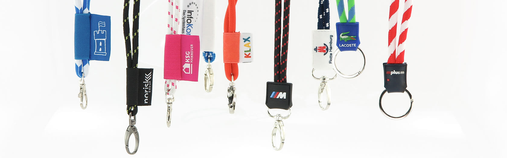 Recycling ♻️ 'Nautic Rubber Lanyard' Kordel Schlüsselband - Banner 