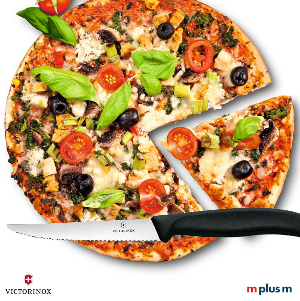 Superscharf als Pizzamesser: Mit 11 cm Klinge und Wellenschliff