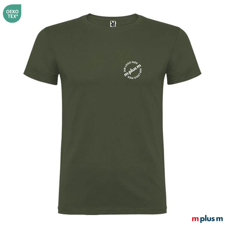 T-Shirt in Olive Grün von Roly – OEKO-TEX®, günstig und EXPRESS bedruckbar