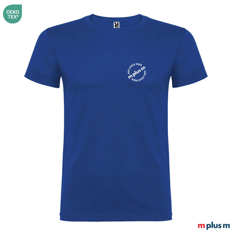 Günstiges Roly T-Shirt in Blau – OEKO-TEX® zertifiziert, individuell bedruckbar, EXPRESS Versand