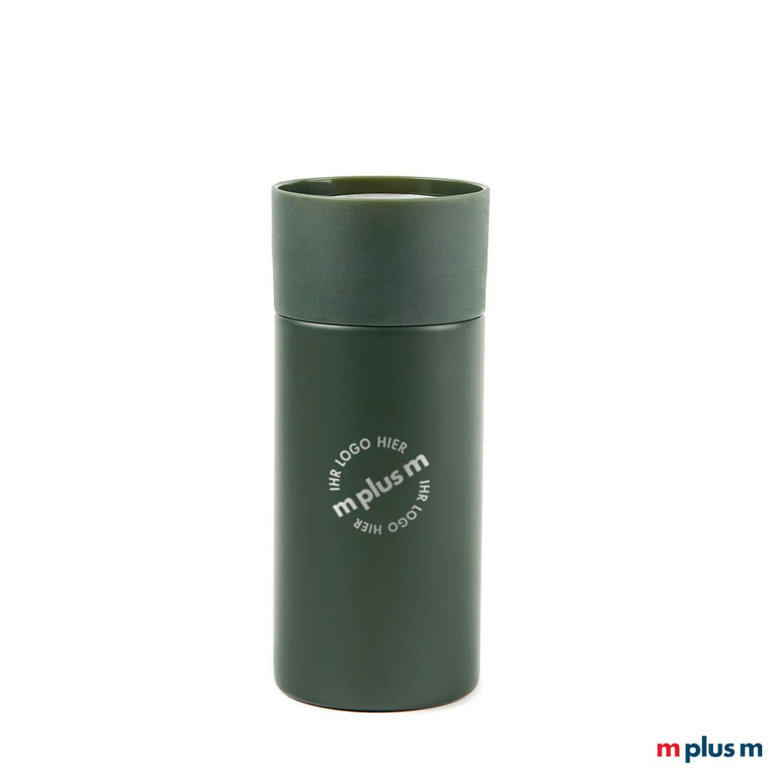 Grünen Thermobecher mit Ihrem Logo bedrucken