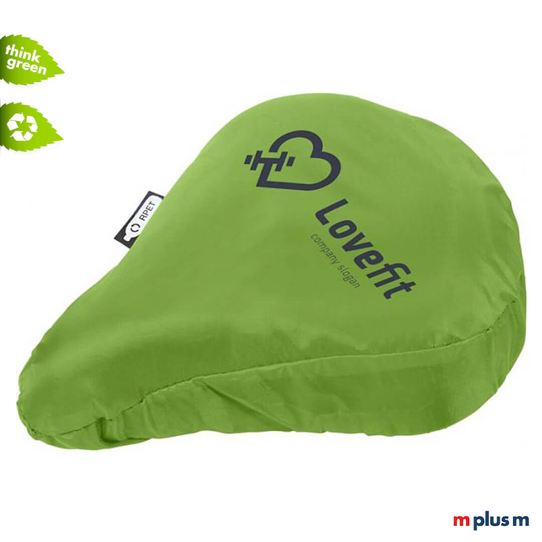 Recycling Fahrrad Sattelbezug aus PET Recycling. Mit Logo zu bedrucken