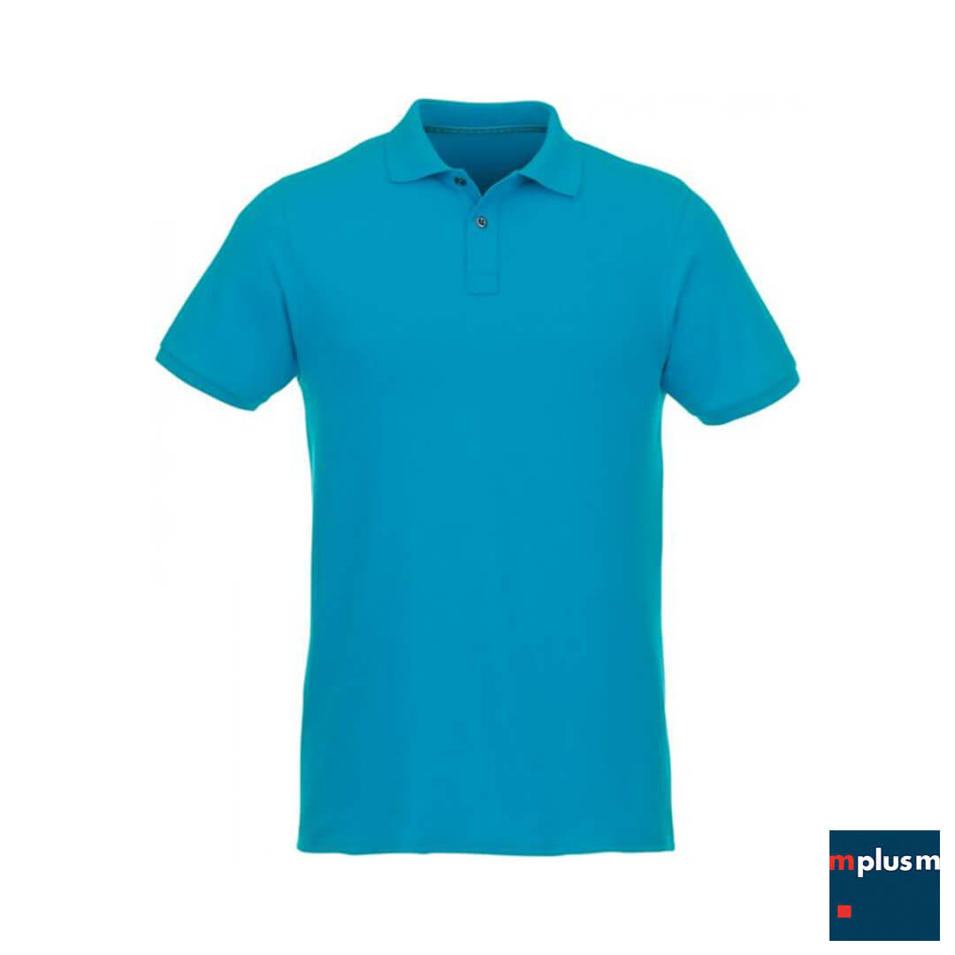 Strahlendes Blau: Das nachhaltige Polohemd aus Bio Baumwolle mit Recycling Polyester